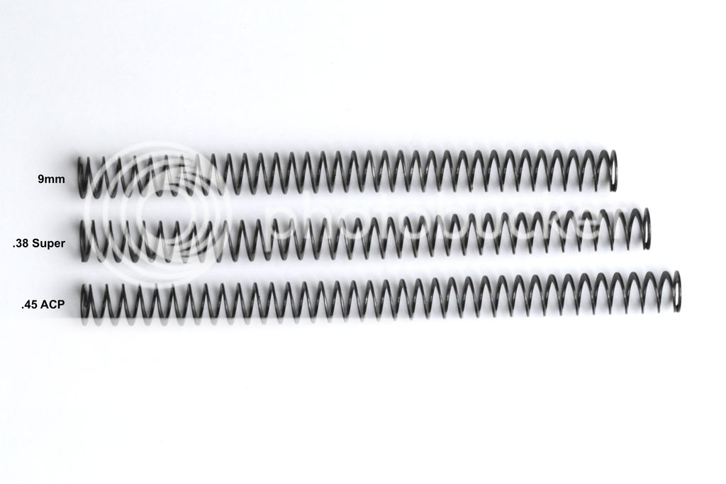 Flatwire recoil springs Length, coils 1911Forum