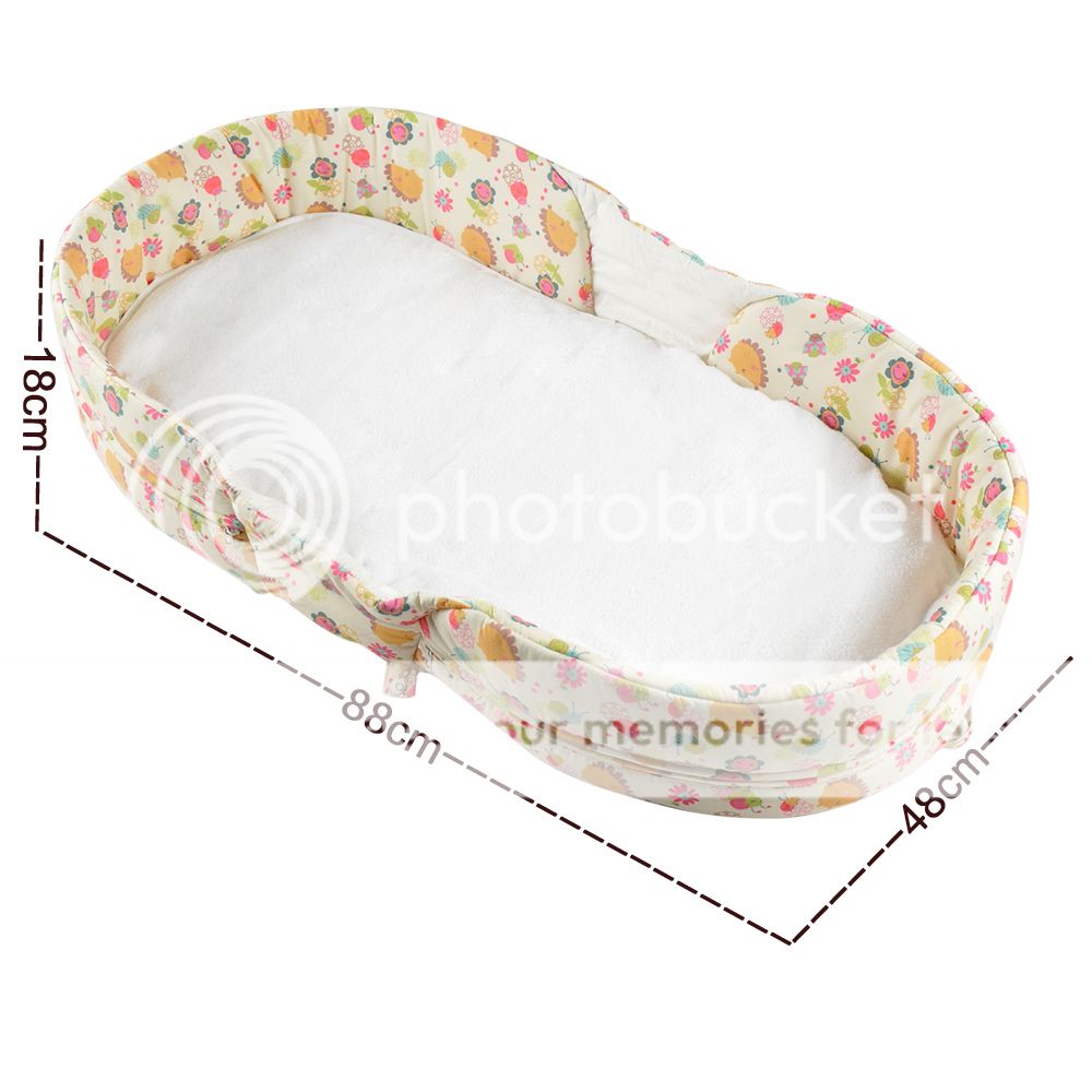 Labebe New Newborn Baby Foldable Portable Cot with Pillow Blanket