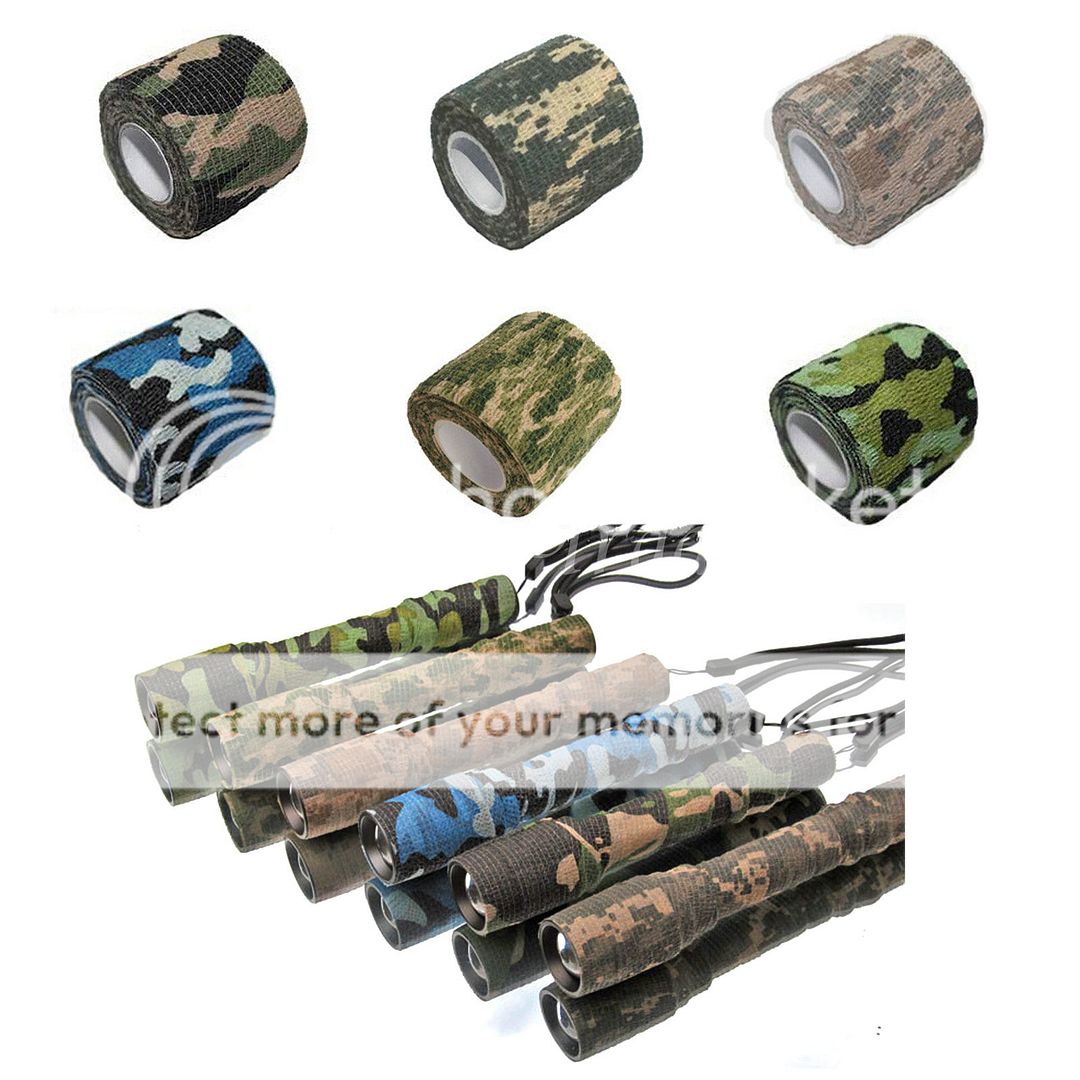Insulation Camouflage Bandage Wraps Elastic Adhesive First Aid Tape Stretch